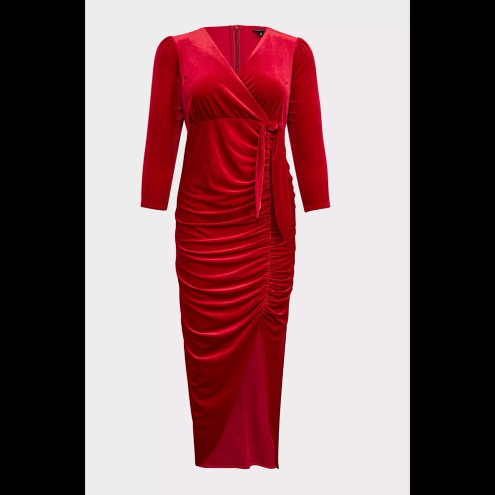 ✨ 3x HP ✨ Worn Once ✨ Velvet High Slit Dress ✨